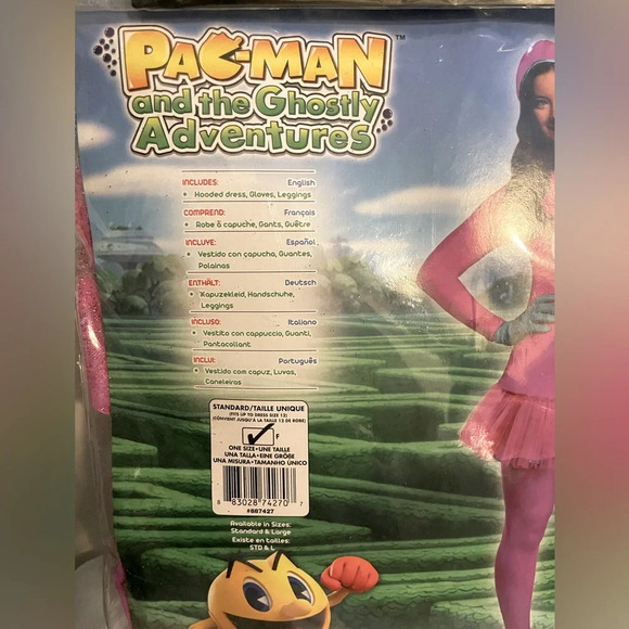Rubie's Costume Pac-man Deluxe Woman's y Dress, Pink, Standard - Picture 4 of 5